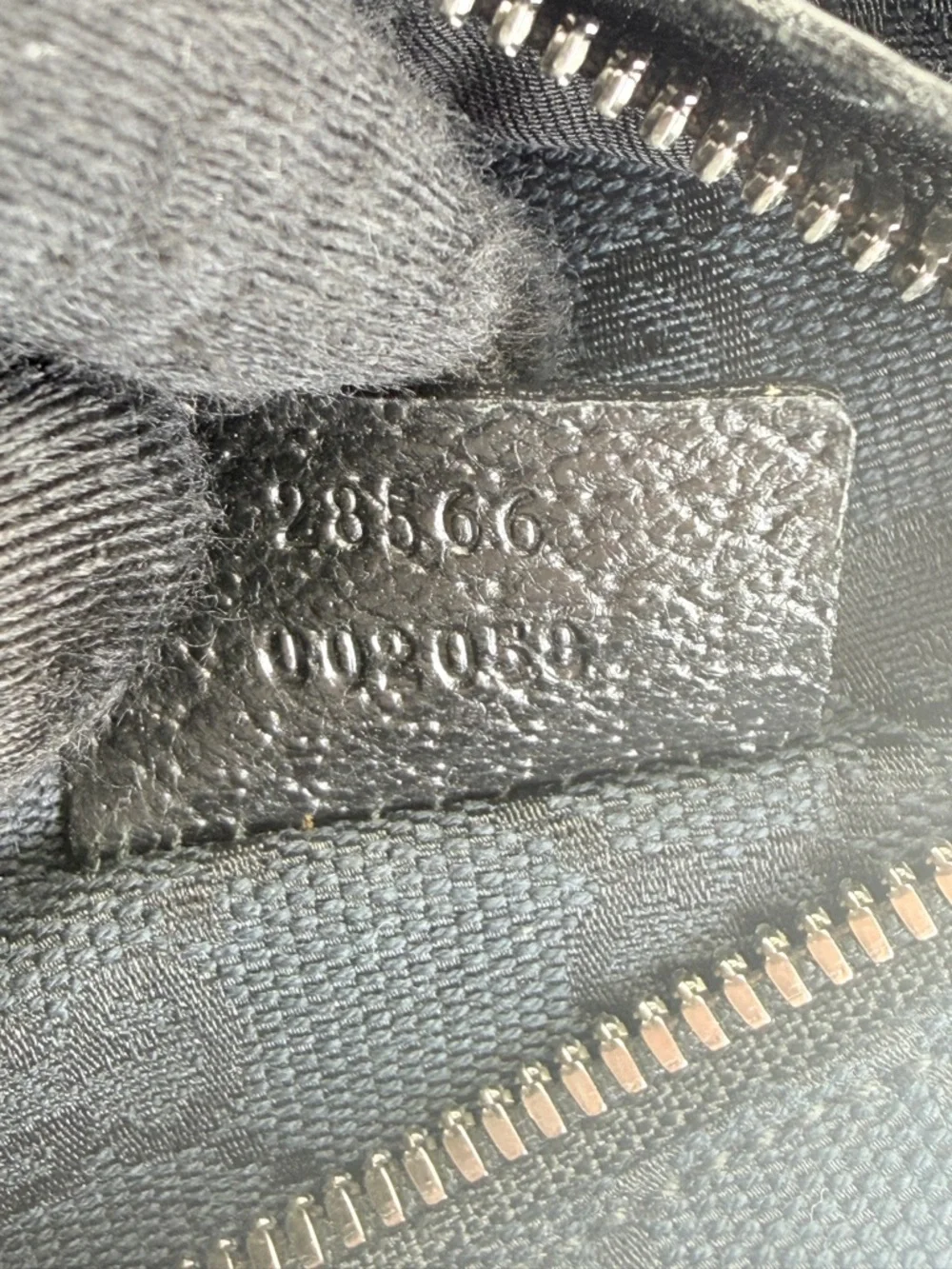 Gucci Black Monogram Double Gg Fanny Waist Belt Bag